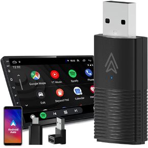 محول Carplay اللاسلكي لنظام Android Auto، يحول محول Android Auto السلكي إلى لاسلكي للسيارات من 2016+ وAndroid 11+، التوصيل والتشغيل Android Auto Dongle، التحديث عبر الإنترنت