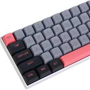 Milk Cover Keycaps PBT Dye-Sublimation XDA Profile English Custom Keycaps 60 Percent ANSI US Layout for 61 64 68 87 104 108 Mechanical Keyboard(Milk cover)