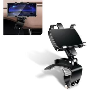 Pack of 1 Car Navigation Dashboard Clip, Phone Holder for Dashboard, Multifunctional Snap-on Vehicle Air Vent Phone Mount with Metal Bearing, 360 Degree Rotation Phone Clip (Black) in Kuwait