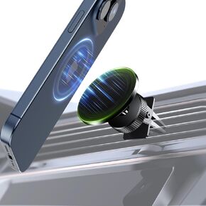 حامل هاتف مغناطيسي للسيارة من Elitehood، حامل هاتف مغناطيسي قوي قابل للتعديل 360 درجة، حامل هاتف مغناطيسي لفتحة تهوية السيارة، لحامل Magsafe للسيارة متوافق مع iPhone 15 14 13 Pro Max Plus Mini in Kuwait