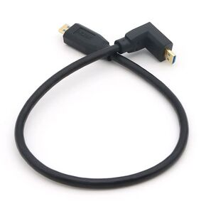 Halokny 8K Micro HDMI to Micro HDMI Cable,1Ft 8K@60hz Micro HDMI Male to Micro HDMI Male High Speed Cord for Gopro Cameras Small HD Monitors (Micro HDMI to Micro HDMI (down))