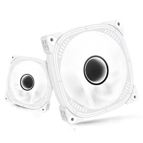 Silent 120mm Case Fan, High Performance Low Noise LED PC Fans for Computer Case - 2 PCS (Ice Blue)