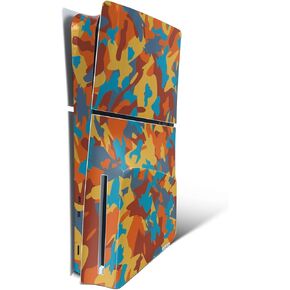 MightySkins Skin Compatible with Playstation 5 Slim Disk Edition Console Only - Retro Camouflage | Protective, Durable, and Unique Vinyl Decal wrap cover | Easy to Apply | Made in The USA