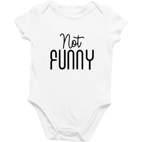 Printique Organic GOTS Certified Baby Onesie Unisex Bodysuit 0-18 months - Sarcastic Quotes