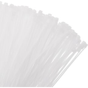 MECCANIXITY 1000pcs 3 Inch 11 Lbs Cable Zip Ties Self-Locking Small Nylon Cable Tie Wraps 1/8" for Cord Management, White