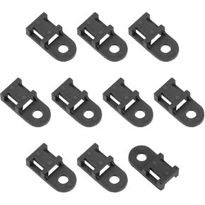 Cable Tie Base Saddle Wire Holder Organizer, [for Keeping Wire Neat ] - Nylon / 0.16-inch/Black / 100 Pcs