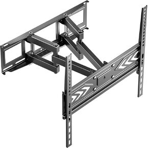 Full Motion TV Wall Mount 32" - 65" Screens up to 99 lbs, Adjustable TV Wall Mount Extension Bracket max 400x400 VESA Mount TV on Wall/Articulating TV Mount Swivel and Tilt Full Motion Black