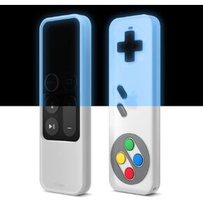 elago R4 Retro Apple TV Remote Case Compatible with Apple TV Siri Remote 1st Generation - Classic Controller Design [Non-Functional], Lanyard Included [US Patent Registered] (Black)