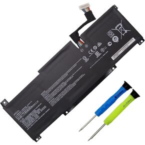 BTY-M491 Laptop Battery Replacement for MSI Model 15 A4M A4MW A5M A5MU A10M A10RAS A10RB A10RD A11MU A11SBU A11SB Summit B15 A11M Stealth 15M 52.4Wh 4600mAh