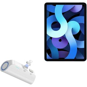 BoxWave Power Bank Compatible with Apple iPad Air (4th Gen 2020) - MagnetoBoost Rejuva PowerPack (18W), Portable 3000mAh Back Up Battery Power Bank for Apple iPad Air (4th Gen 2020) - Winter White