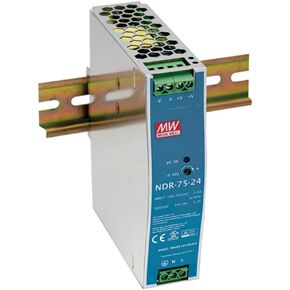 Mean Well NDR-75 Series NDR-75-12 12V 75W Single Output Industrial DIN Rail (NDR-75-12)