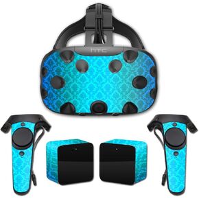 MightySkins Skin Compatible with HTC Vive Full Coverage - Blue Vintage | Protective, Durable, and Unique Vinyl Decal wrap Cover | Easy to Apply, Remove, and Change Styles | Made in The USA