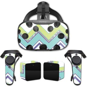MightySkins Skin Compatible with HTC Vive Full Coverage - Pastel Chevron | Protective, Durable, and Unique Vinyl Decal wrap Cover | Easy to Apply, Remove, and Change Styles | Made in The USA