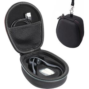 Hard Case for AfterShokz Trekz Air/AfterShokz Aeropex/Titanium Mini/Shokz OpenRun Pro Open Ear Wireless Bone Conduction Headphones AS650 / AS800 (Black) (Only Case)