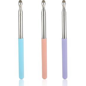 3pcs Telescopic Teacher Pointers, Teaching Pointer with Capacitive Handwriting Function Extendable Pointer Stick Whiteboard Pointer for Speakers Teachers Classroom Presentation (3 Colors)