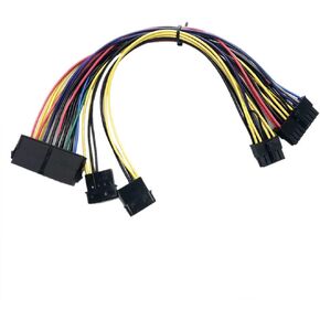 Zahara ATX PSU 24Pin+Dual Molex IDE 4Pin to 18+10pin Power Supply Cable Replacement for HP Z800