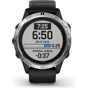 Bezel Ring for Garmin Fenix 6X/6X Pro Watch,Premium Stainless Steel Watch Bezel Ring Adhesive Cover Anti Scratch & Collision Protector Fashionable Bezel Ring for Fenix 6X/6X Pro(Black-Not for 6/6 Pro)