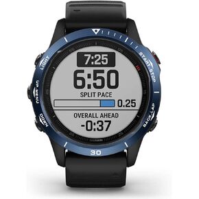 حلقة إطار لساعة Garmin Fenix ​​6X/6X Pro، غطاء لاصق بحلقة من الفولاذ المقاوم للصدأ ممتاز مضاد للخدش والاصطدام، حلقة إطار عصرية لـ Fenix ​​6X/6X Pro (أسود-ليس لـ 6/6 Pro)