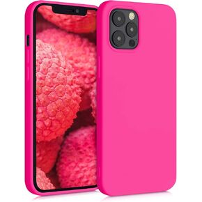 kwmobile Case Compatible with Apple iPhone 12 Pro Max Case - Slim Protective TPU Silicone Phone Cover - Dusty Pink