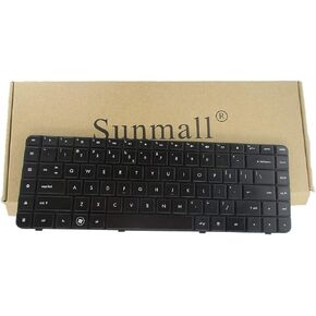 Replacement Keyboard with Ribbon Cable Compatible with HP Compaq Presario CQ62 G62 G56 CQ56 Series Compatible with Part Number 595199-001 613386-001 6098 Cq56-100 G56-100 G62-340US US Layout