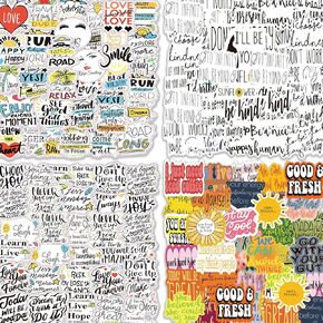 200pcs Inspirational Stickers for Kids, Positive Affirmation Stickers for Adults, Positive Quotes for Vision Boards, Teachers, Students, RX-427