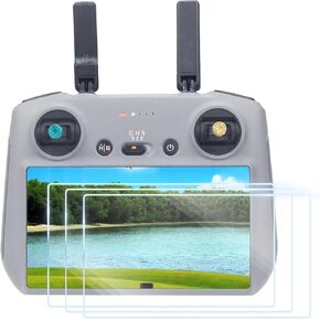3 عبوات من واقي الشاشة الزجاجي المضاد للوهج لجهاز التحكم DJI RC/RC 2، طبقة غير لامعة لملحقات التحكم Mini 4/3 Pro/Mavic 3/Air 3 in Kuwait