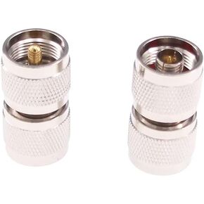 2pcs UHF Male PL259 to N Type Male RF Coaxial Adapter UHF to N Coax Connector(F60-2)
