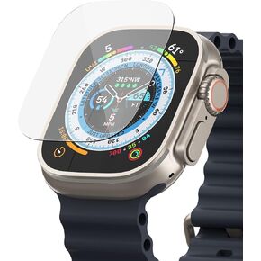 Ringke Glass [4 Pack/Multi-Layer Protection] Compatible with Apple Watch Ultra 2 Screen Protector and Designed for Apple Watch Ultra Screen Protector (49mm), Tempered Glass Cover