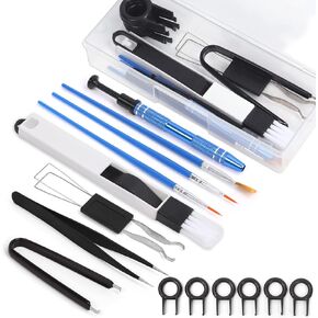 14Pcs Keyboard Lube Kit for Mechanical Keyboard Lube, Incl Key Puller Tweezers Cleaning Brush Lubrication pens Keycap Remover