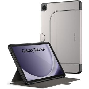 Poetic Explorer Magnetic for Samsung Galaxy Tab A9+ Plus (2023) Stand Folio Cover, Super Strong Magnetic Fidget Mount for Galaxy A9 Plus Tablet, Black