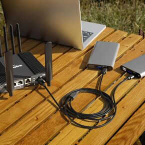 Peplink ACW-791 4-Pin to USB-C Router Power Cable – Enhanced Durability, Dual Power Feed, Universal Compatibility