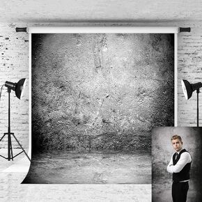 Kate 10x10ft Grey Backdrop Retro Stone Wall Background Microfiber Photographer Photo Studio Props