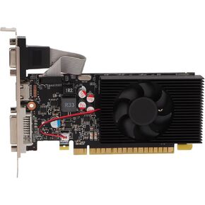 Yunseity GT730 Graphic Card, 4GB DDR3 128bit Gaming Graphics Card with Cooling Fan, Support DVI VGA Interface, PCI Express 2.0 X8 Independent Desktop Video Card