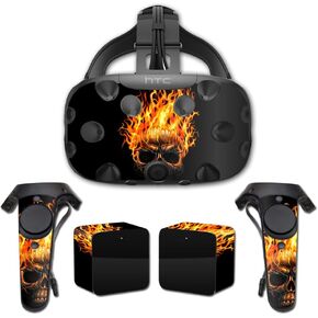 MightySkins Skin Compatible with HTC Vive Full Coverage - Hot Head | Protective, Durable, and Unique Vinyl Decal wrap Cover | Easy to Apply, Remove, and Change Styles | Made in The USA