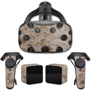 MightySkins Skin Compatible with HTC Vive Full Coverage - Desert Camo | Protective, Durable, and Unique Vinyl Decal wrap Cover | Easy to Apply, Remove, and Change Styles | Made in The USA