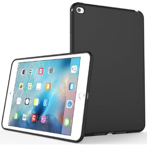 iPad Mini 4 Case, SENON Slim Design Matte TPU Rubber Soft Skin Silicone Protective Case Cover for Apple iPad Mini 4 (2015 Edition) 7.9 Inch Tablet iPad Models: A1538/A1550,Black