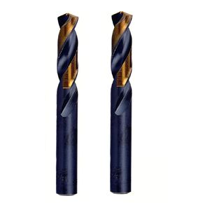 MAXTOOL Letter J 2pcs Identical Screw Machine Drills Dia 0.277" HSS M2 Twist Stub Drill Bits Fully Ground Straight Shank Short Drills; SML02H10RJP2