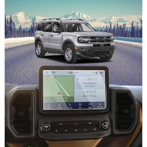 Bronco Sport HD Screen Protector for 2021 2022 2023 2024 Ford Bronco Sprot Sync3 8 Inch Tempered Glass Touch Screen Protector 9H Hardness Anti-Fingerprint Car Navigation Accessories