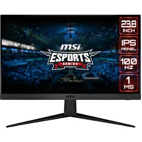 MSI G243CV, 24" Gaming Monitor, 1920 x 1080 (FHD), VA, 75Hz, FreeSync, VGA Port HDMI, Tilt, Black
