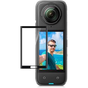 PULUZ for Insta360 X4 Screen Protector 9H 2.5D Curved HD Screen Tempered Glass Film Ultra Thin LCD Display Guard for Insta360 X4 Action Camera Accessories