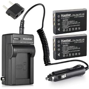 Kastar Battery (X2) & AC Travel Charger for Toshiba PX1657 PX1657E-1BRS PA3790U-1CAM PA3791U, Toshiba Camileo H30 H31 X100 HD, Insignia NS-DV111080F, DRIFT HD170, AIPTEK DXG-595V, HDV-G9 HDV-G19