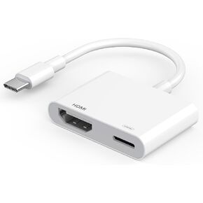 محول HDMI لجهاز iPhone 15 إلى التلفزيون، [معتمد من MFi] 1080 P @60hz USB C إلى HDMI كابل موصل شاشة مزامنة محول AV الرقمي متوافق مع iPhone 15/15 Pro Max/15 Pro/iPad إلى شاشة عرض HDTV in Kuwait