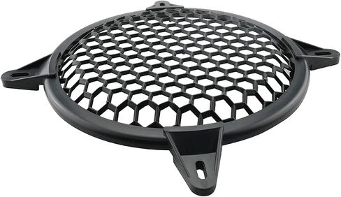 2pcs 6" Protective Cover for Speaker Grille, Hard Plastic Car Subwoofer Metal Round Metal Mesh Cover, Black in Saudi Arabia