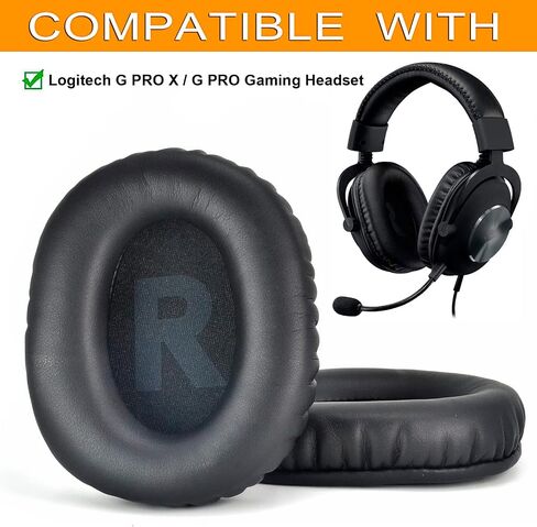 وسائد أذن بديلة G Pro X غطاء وسائد أذن متوافقة مع سماعات الألعاب Logitech G Pro/G Pro X (قطيفة) in Saudi Arabia