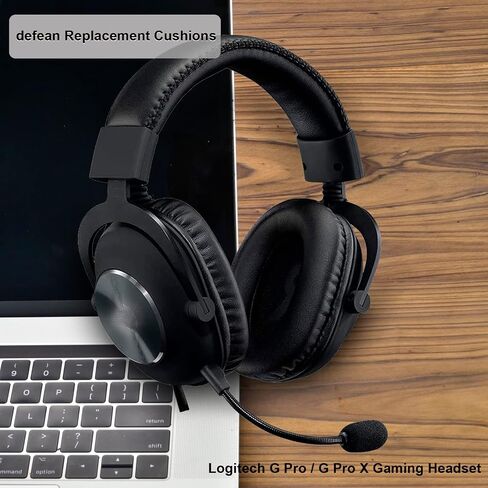 وسائد أذن بديلة G Pro X غطاء وسائد أذن متوافقة مع سماعات الألعاب Logitech G Pro/G Pro X (قطيفة) in Saudi Arabia