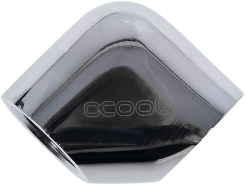 Alphacool 17259 Eiszapfen L-connector G1/4 الخيط الداخلي إلى الخيط الداخلي G1/4 - تركيبات تبريد المياه من الكروم in Saudi Arabia