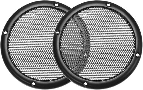 uxcell Speaker Grill Cover 3.5 Inch 96.7mm Mesh Decorative Circle Subwoofer Guard Protector Black 2pcs in Saudi Arabia