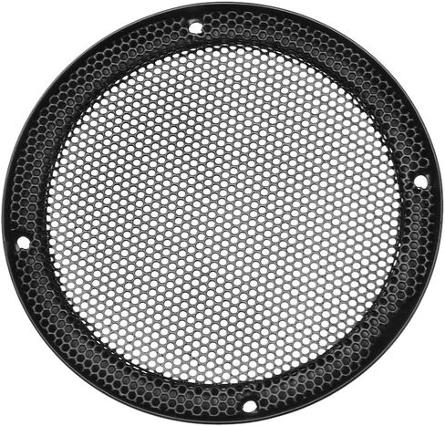 uxcell Speaker Grill Cover 3.5 Inch 96.7mm Mesh Decorative Circle Subwoofer Guard Protector Black 2pcs in Saudi Arabia