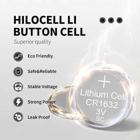 15 Pack CR1632 Lithium 3V Battery, CR 1632 Button Cell Battery in Saudi Arabia