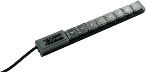 X-keys XK-8 لوحات مفاتيح KVM قابلة للبرمجة عبر USB (8 مفاتيح، رمادي) in Saudi Arabia